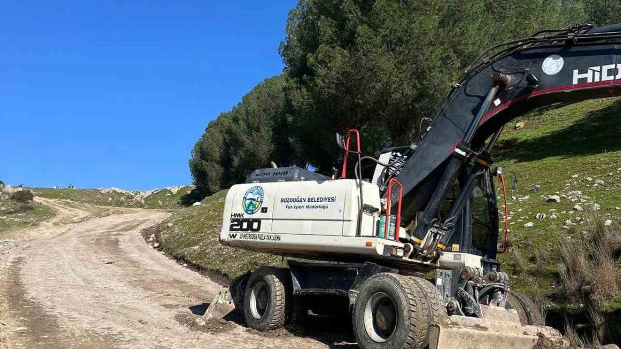 Bozdoğan Kale Mesire Alanı’nda yol çalışmaları başladı