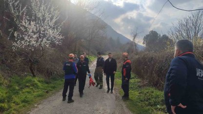 Bursa’da dağlık alanda mahsur kalan yaralı vatandaş kurtarıldı