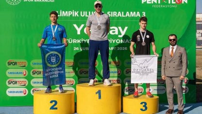 Bursalı sporcu Türkiye ikincisi oldu