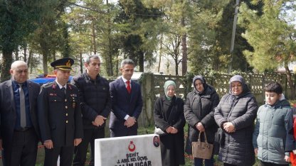 Çaycuma’da şehitlerin kabirleri başında dualar edildi