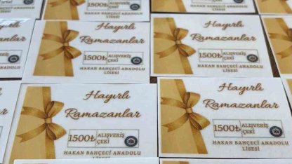 Çermik’te öğrencilere yardım çeki dağıtıldı