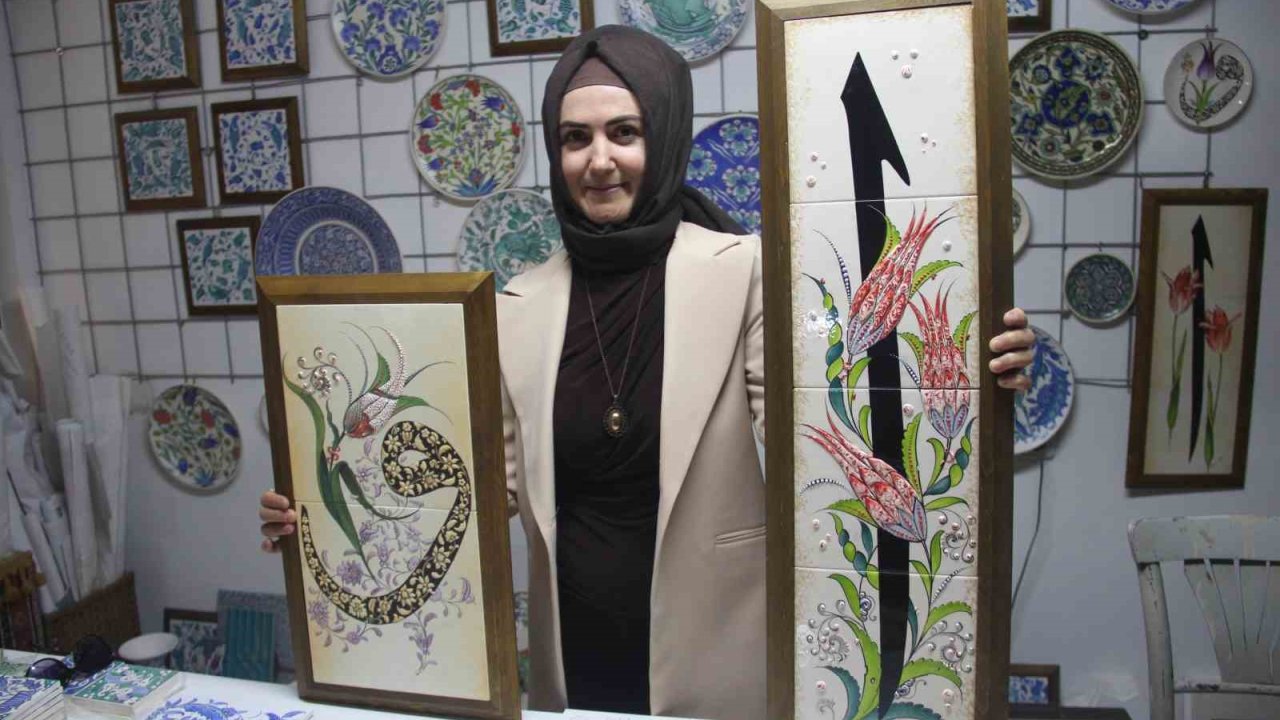 Çini sanatçısı Özlem Aşar: "Vav ile Elif’in aşkını eserlerime yansıtıyorum"