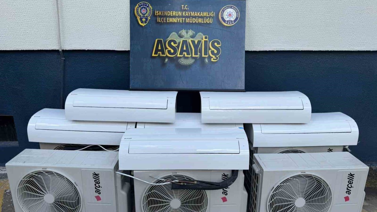 Depremzedelerden çaldıkları klimaları satan 2 şahıs yakayı ele verdi