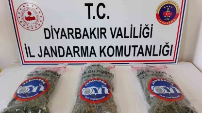 Diyarbakır’da 25 kilo esrar ele geçirildi