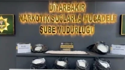Diyarbakır’da takibe alınan tırda 81 kilo metamfetamin ele geçirildi