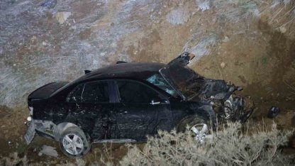 Elazığ’da otomobil şarampole uçtu: 2’si ağır 5 yaralı