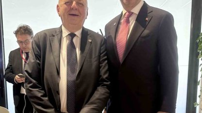 Enerji ve Tabii Kaynaklar Bakanı Bayraktar, İtalyan mevkidaşı Fratin ile bir araya geldi