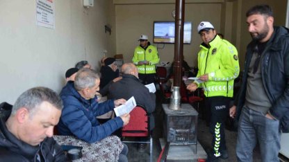 Erzincan Tercan’da trafik ekipleri sahada