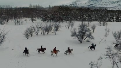 Erzincan’da sınırları zorlayan kış macerası: Atlı snowboard safarisi