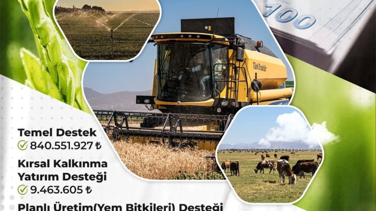 Erzurum’da çiftçilere 1 milyar 16 milyon TL destek