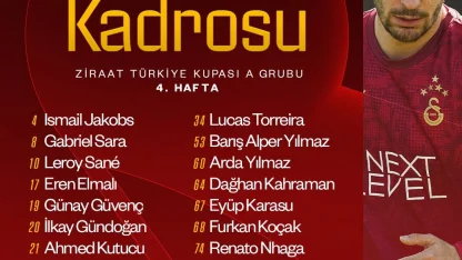 Galatasaray’da Alanyaspor maçının kamp kadrosu açıklandı