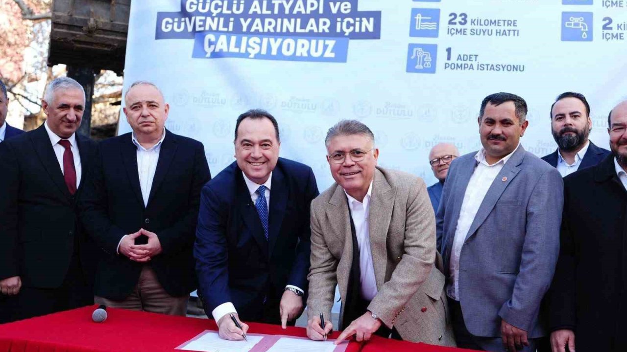 Gelenbe’de 4 milyon Euro’luk altyapı yatırımı için imzalar atıldı