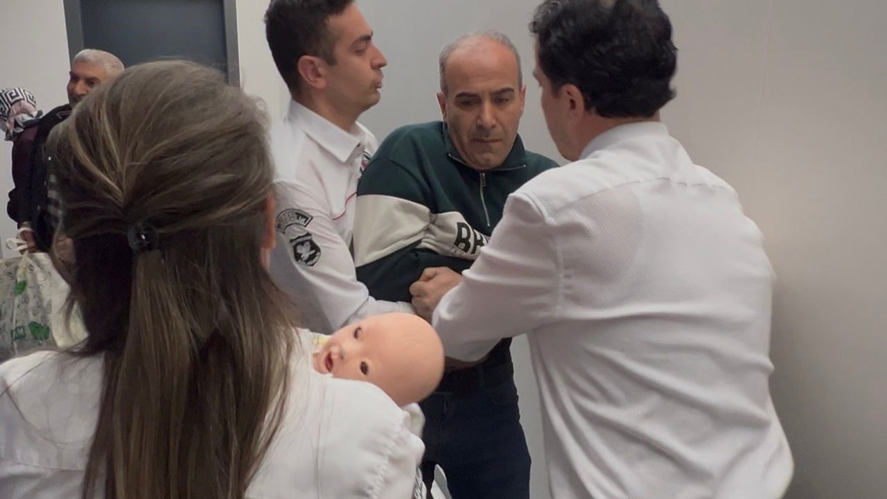 Hastanede film gibi tatbikat