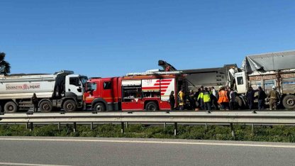 Hatay’da aynı istikametteki kamyonlar çarpıştı: 1 ölü