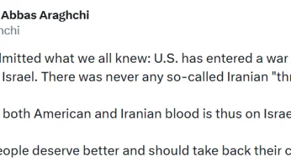 İran Dışişleri Bakanı Arakçi: "Rubio hepimizin bildiği bir şeyi itiraf etti: ABD, İsrail adına savaşa girdi"
