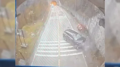 Karabük’teki feci kaza güvenlik kamerasına yansıdı