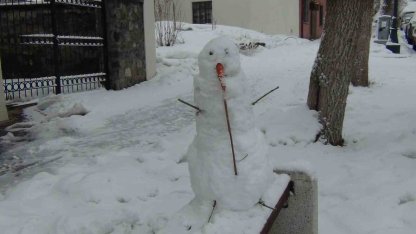 Kars’ta Mart ayında yağan kar, kenti yeniden beyaza bürüdü