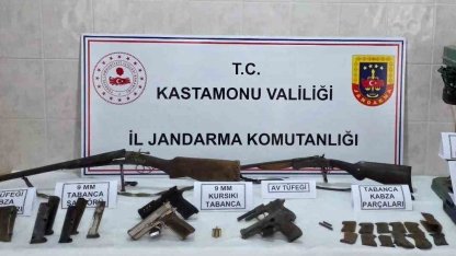 Kastamonu’da kaçak silah operasyonu