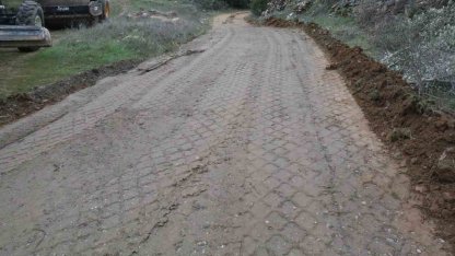 Kavaklı Mahallesi’ndeki bahçe yolu yenilendi