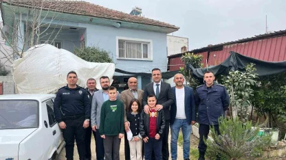 Kaymakam Dalak, şehit ve gazi ailelerini bayramda da yalnız bırakmadı