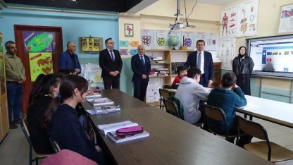Kaymakam Muhammed Evlice’den Kalabak okullarına ziyaret