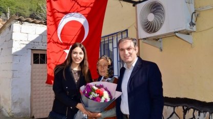 Kaymakam Murat Mete’den şehit annesine ziyaret