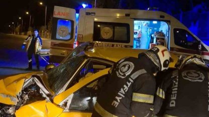 Kazada ağır yaralanan taksi şoföründen acı haber geldi