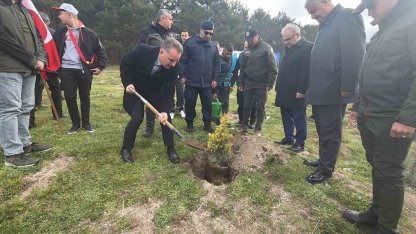 Kazdağları’nda fidanlar toprakla buluştu