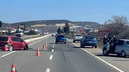Keşan’da iki otomobilin çarpıştı: 1 kişi yaralandı