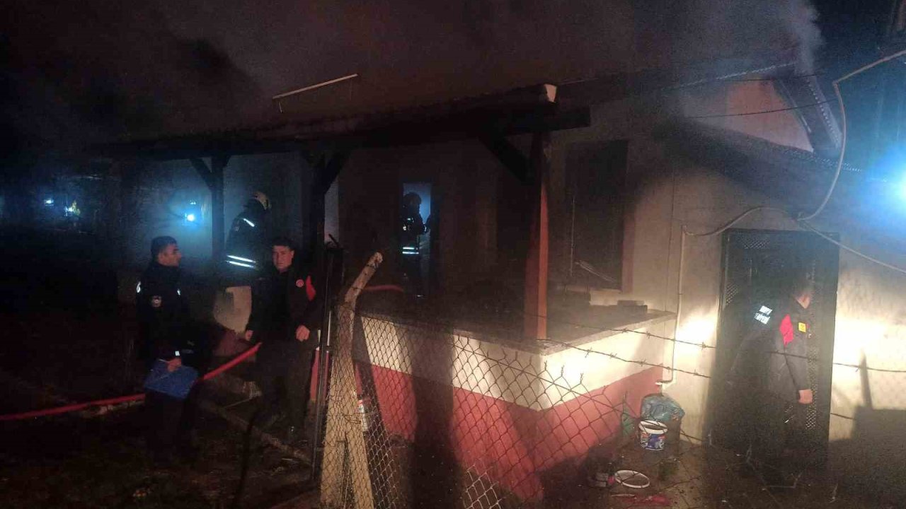 Konya’da bağ evinde yangın paniği