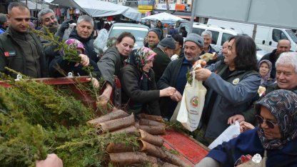 Korkuteli Orman İşletme Müdürlüğü 1000 fidan dağıtımı yaptı
