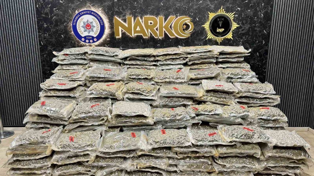 Küçükçekmece’de nefes kesen uyuşturucu operasyonu: 527 kilo uyuşturucu ele geçirildi