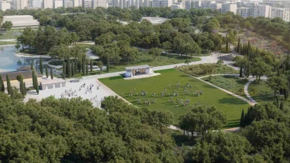 Lunapark alanına yeşille bütünleşen Zeytin Sahne geliyor