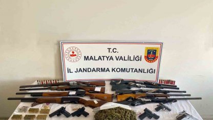 Malatya’da silah ve uyuşturucu operasyonu