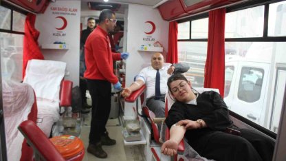 Malazgirt’te kan bağışı kampanyasına yoğun ilgi