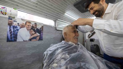 Mersinliler bayrama mobil kuaför ile hazırlandı