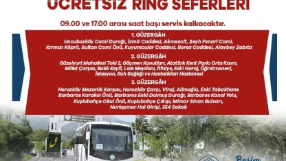 Mezarlıklara ücretsiz otobüs seferleri düzenlenecek