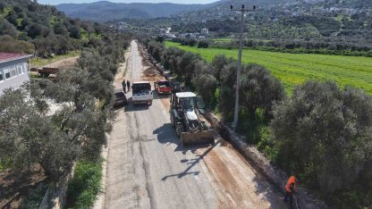 Milas Kemikler Mahallesi içme suyu hattı kamusal alana taşınıyor