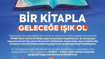 MUSKİ’den "Bir Kitapla Geleceğe Işık Ol" kampanyası
