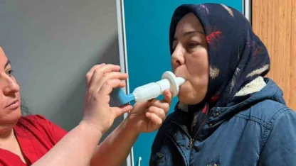 Nazilli’de vatandaşlara solunum testi yapıldı