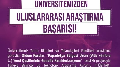 Niğde Ömer Halisdemir Üniversitesi’nden TÜBİTAK 2214-A Programında uluslararası araştırma başarısı