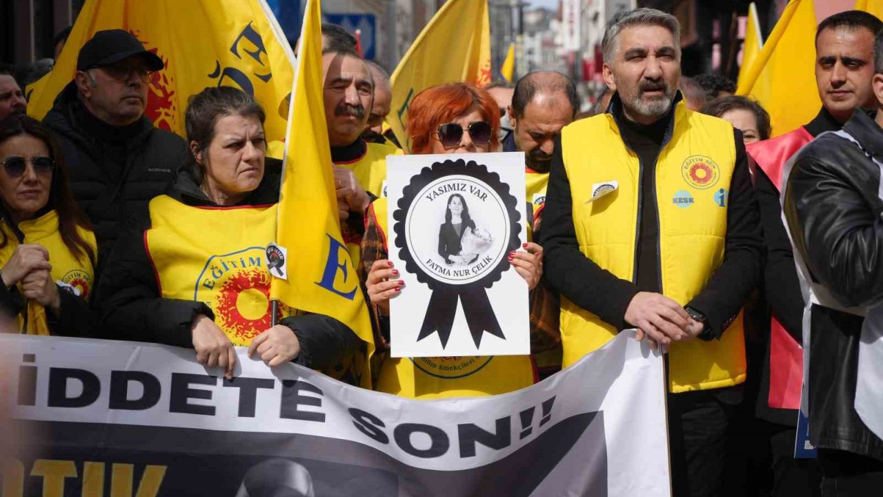 Öğretmen cinayetine tepki