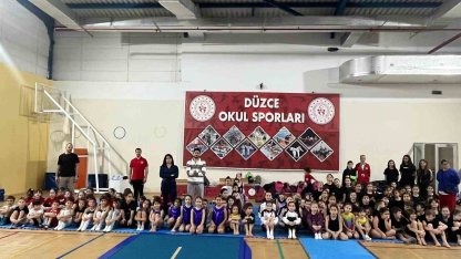 Okul sporları cimnastik müsabakaları tamamlandı