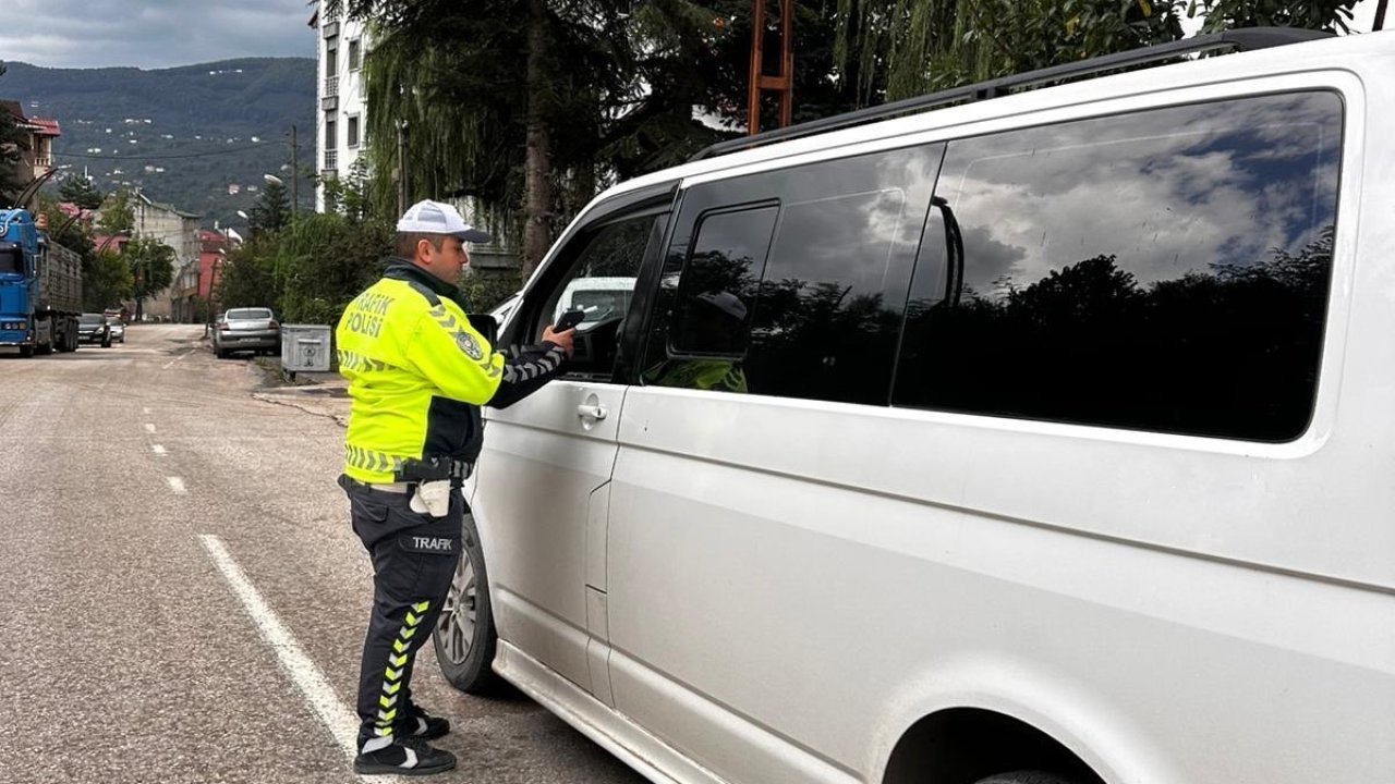 Ordu’da bir haftada 9 binden fazla araç ve sürücüsü denetlendi