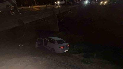 Osmaniye’de otomobil köprüden uçtu: 1 yaralı