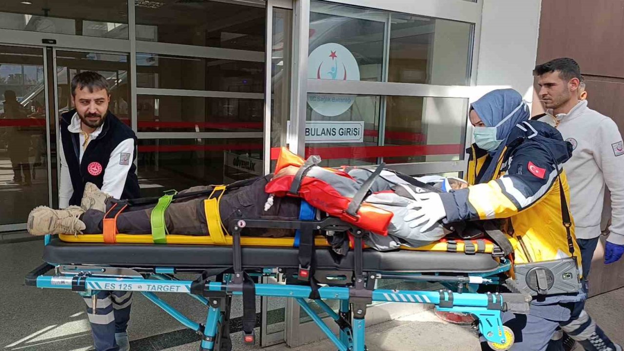 Otomobil reklam direğine çarptı:3 yaralı