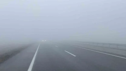 Pamuk Geçidinde yoğun sis etkili oldu