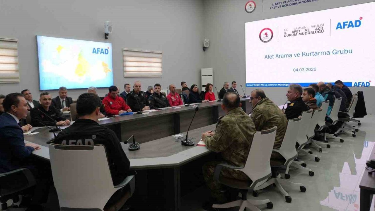 Samsun’da afet müdahale planı toplantısı