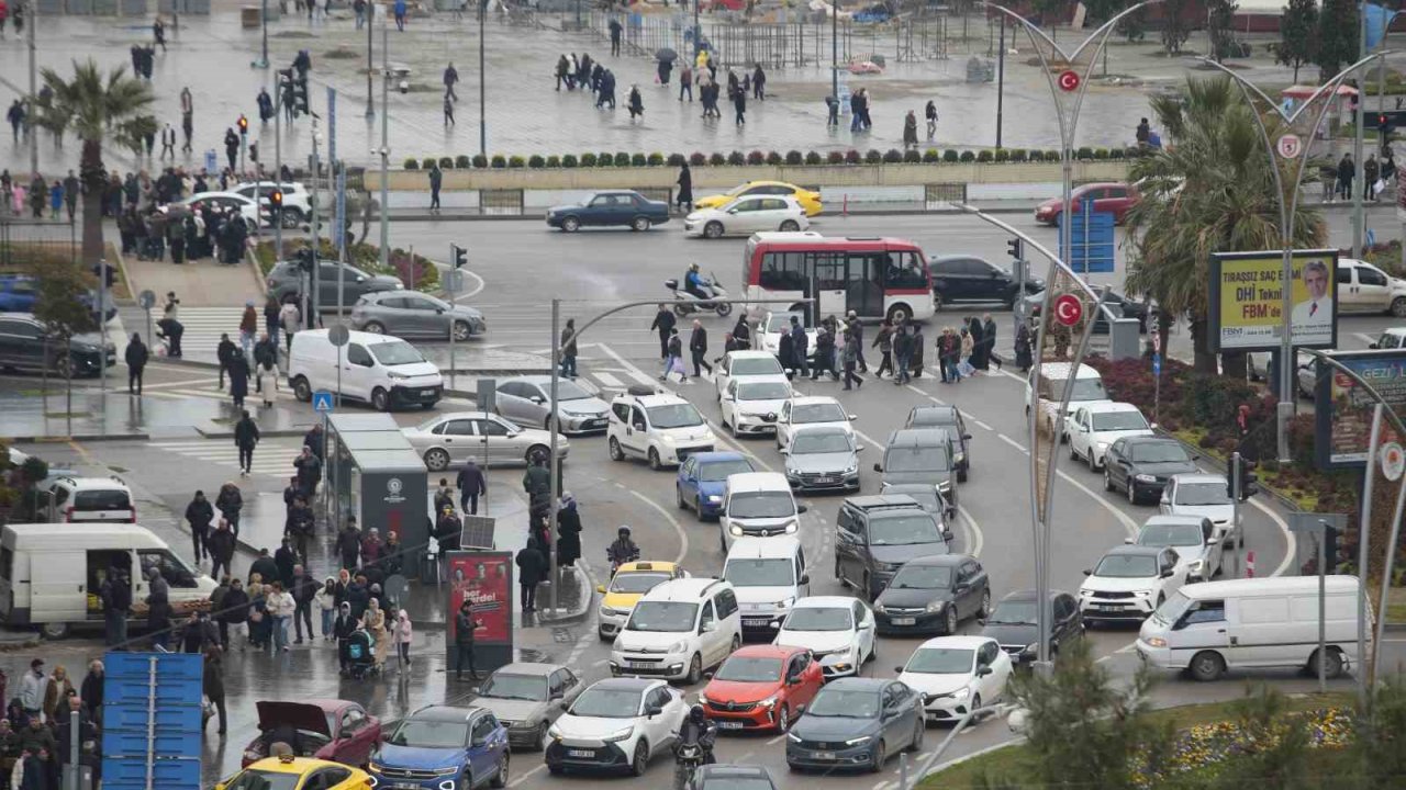Samsun’da motorlu kara taşıtı sayısı 541 bini aştı