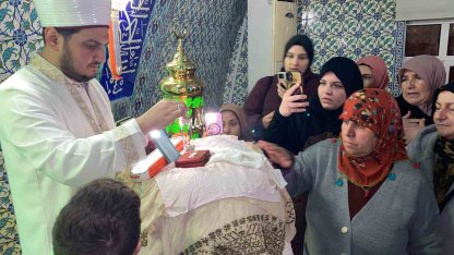 Şarköy’de Sakal-ı Şerif ziyareti yoğun ilgi gördü